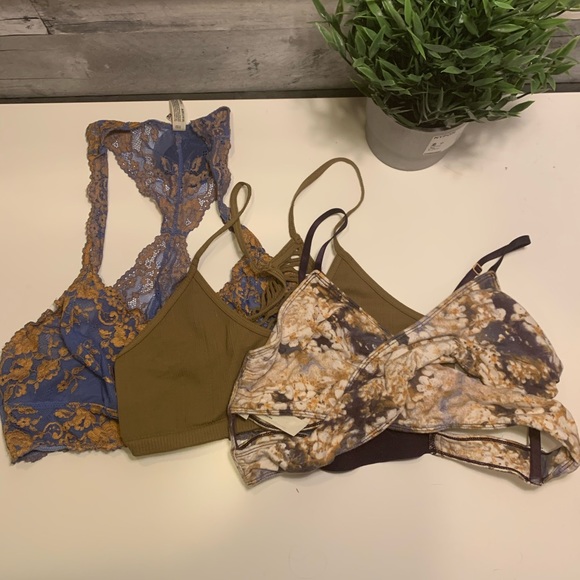 Free People Other - FREE PEOPLE lot of 3 bralettes